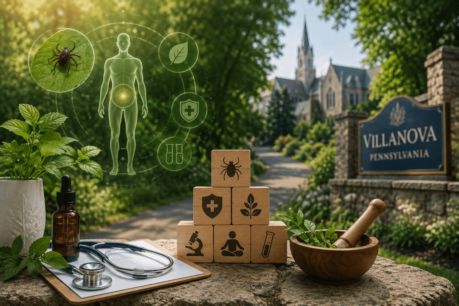 Lyme disease specialist reviewing a patient's care plan in Villanova, PA